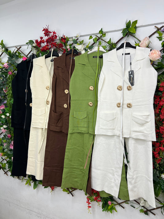 Conjunto Chaleco Punto