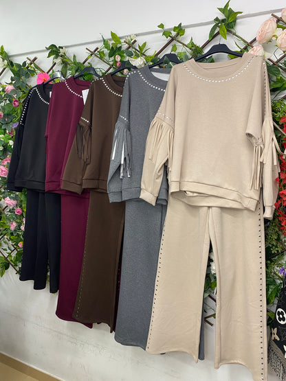 Conjunto InterLock Tachas y Flecos