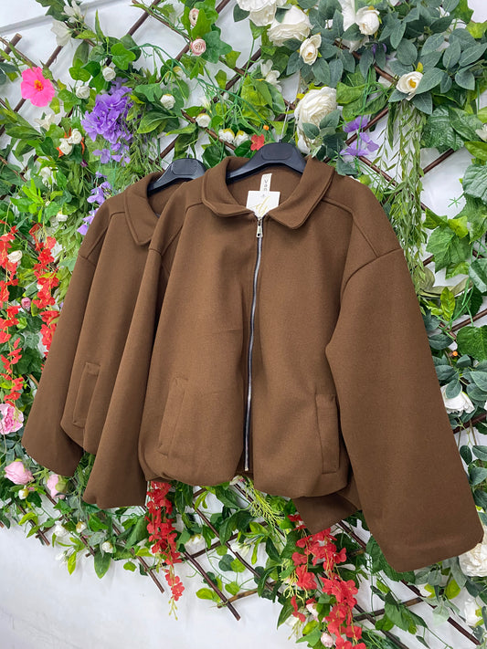 Chaqueta Bomber Paño