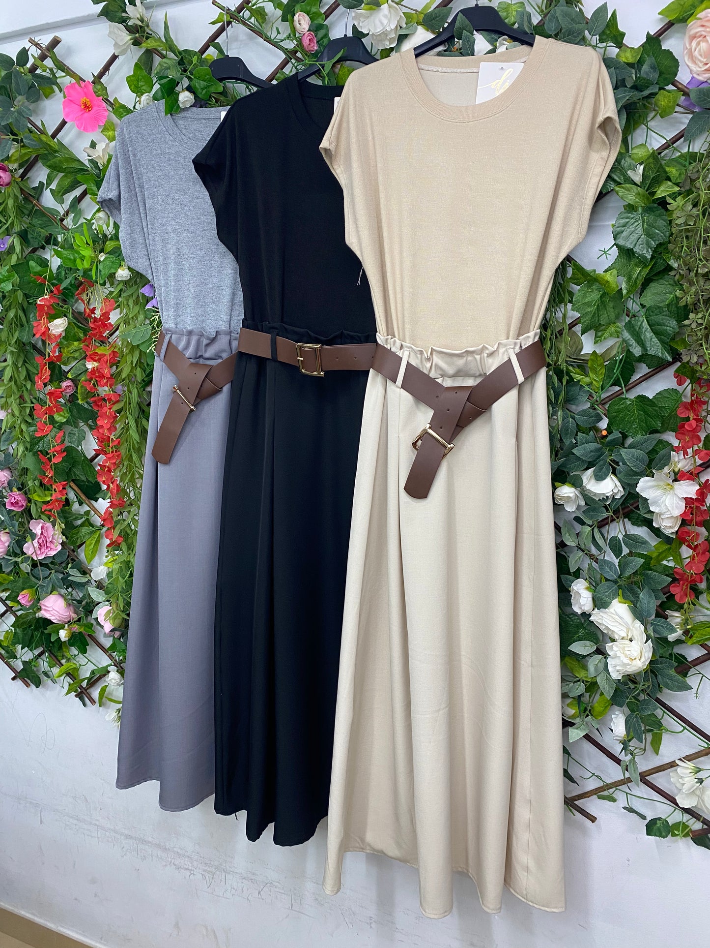 Vestido Combinacion Cinturon