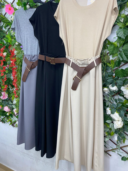 Vestido Combinacion Cinturon