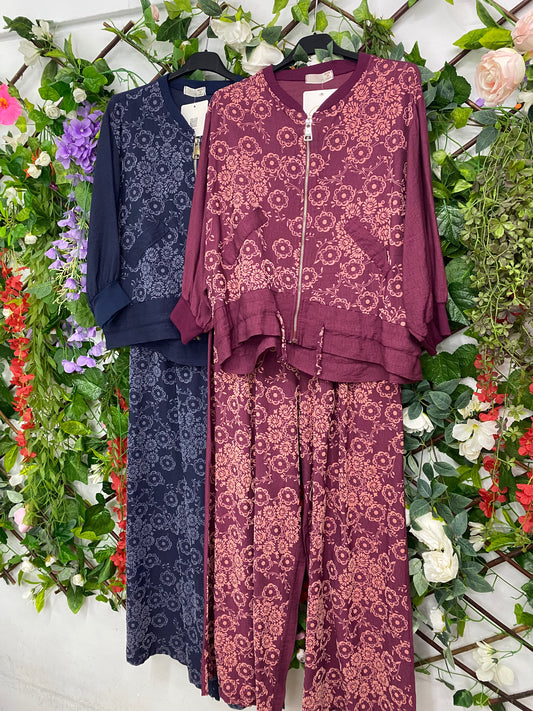 Conjunto Bomber Estampado TercioPelo