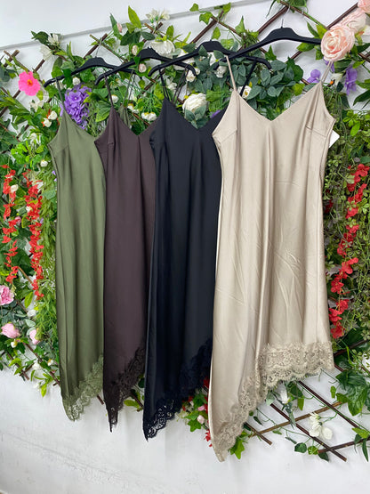 Blusa-Vestido Lencero Asimetrico Midi