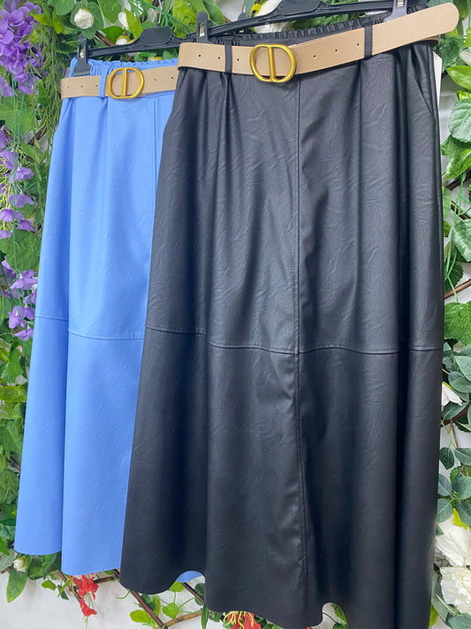 Falda PoliPiel Cinturon