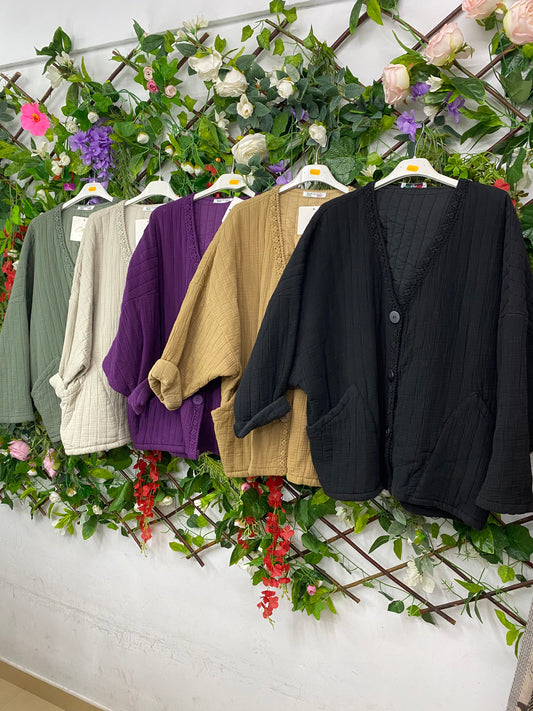 Kimono Acolchado Botones