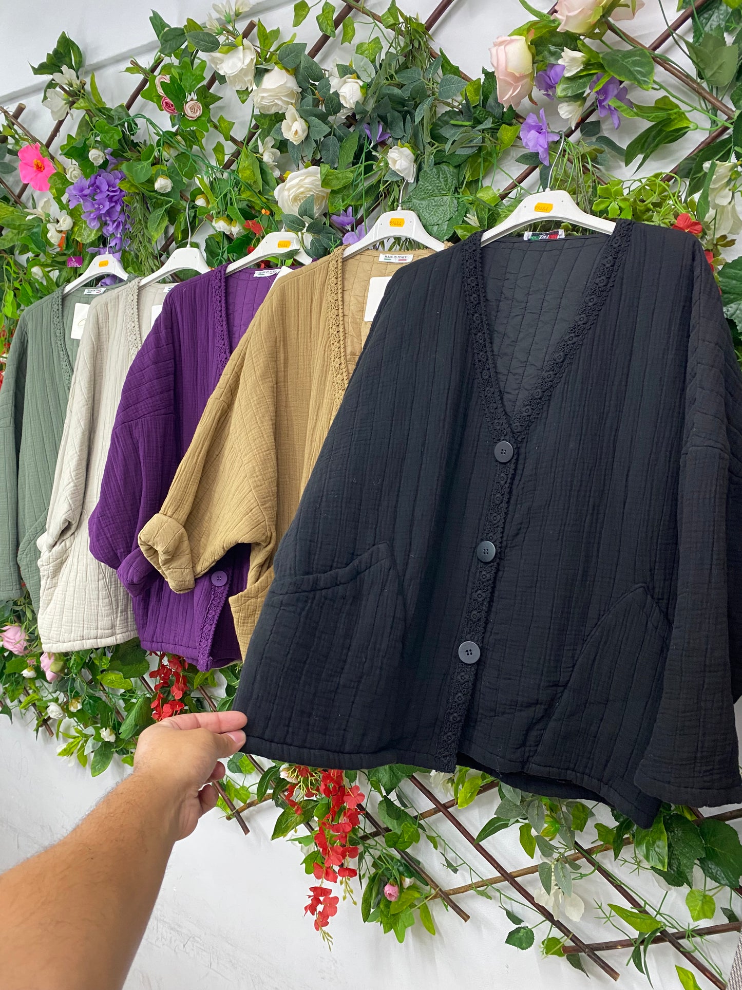 Kimono Acolchado Botones