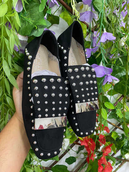 Manoletina Plata Tachuelas