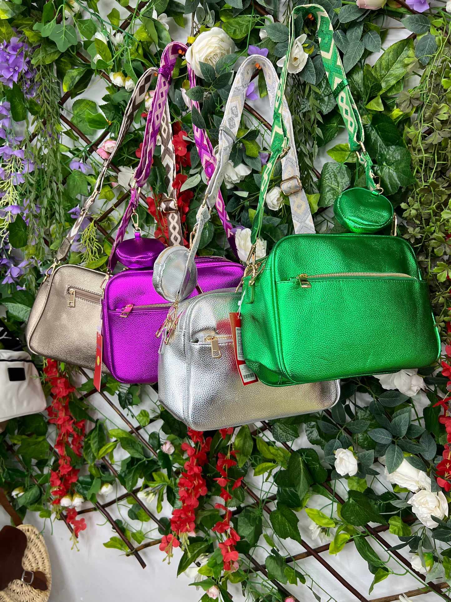 Bolso Metalico Brillante