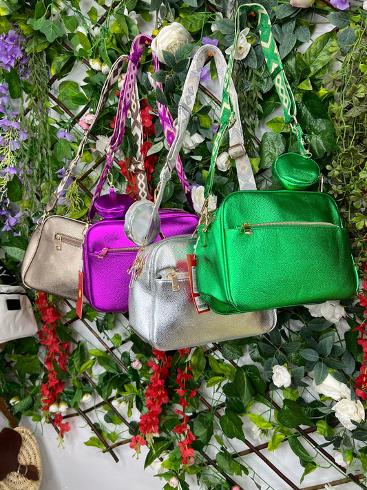 Bolso Metalico Brillante