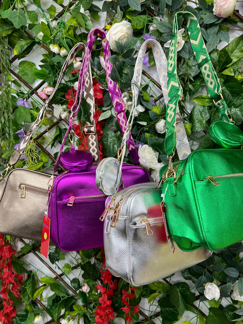 Bolso Metalico Brillante