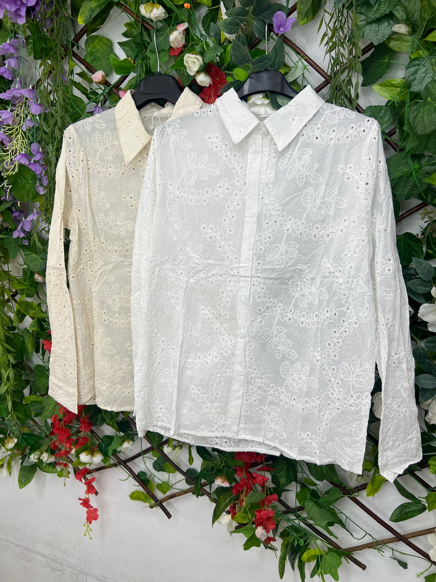 Camisa Broderie