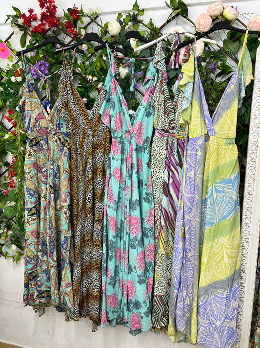 Vestidos Estampados Seda