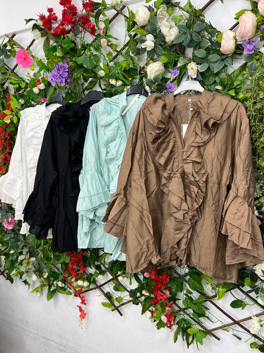 Blusas Volantes Acampanada