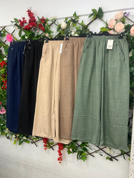 Pantalon Botones Lateral