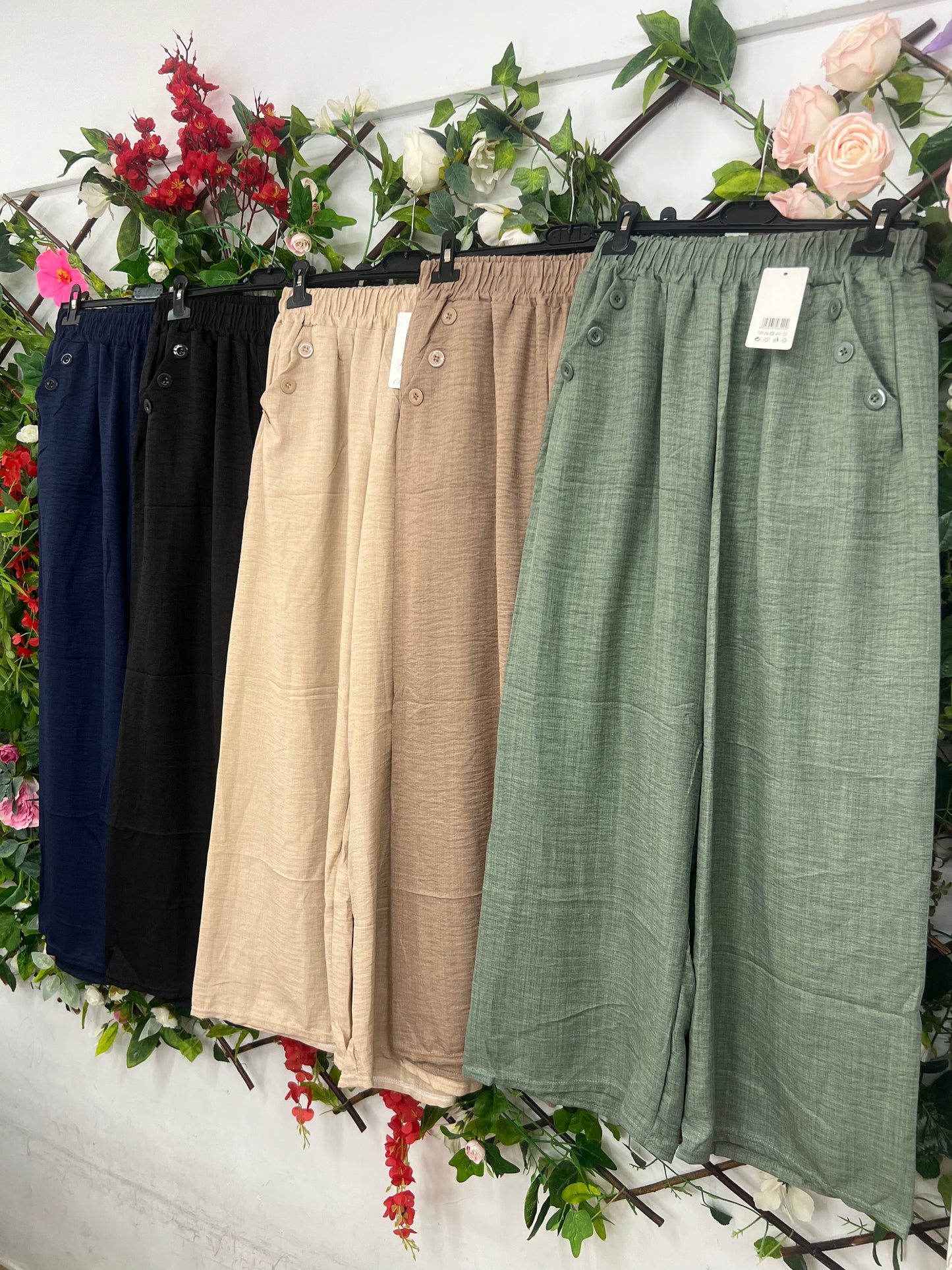 Pantalon Botones Lateral