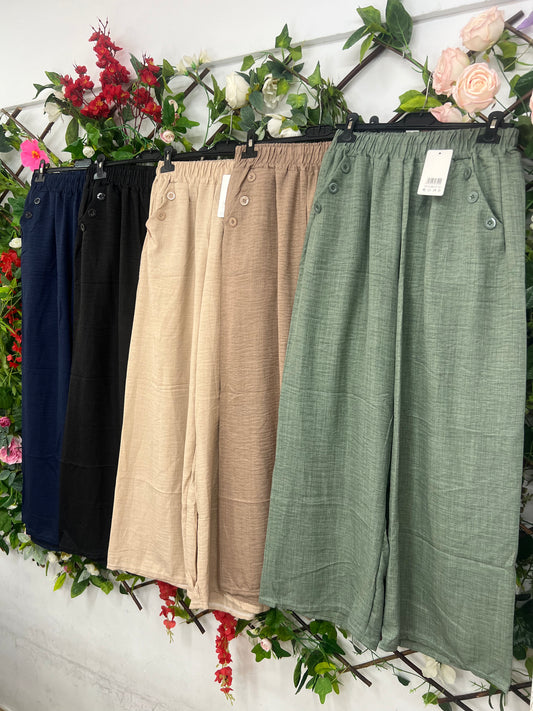 Pantalon Botones Lateral