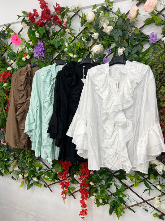 Blusas Volantes Acampanada