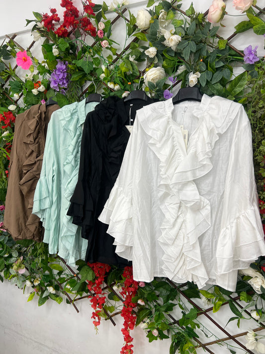 Blusas Volantes Acampanada