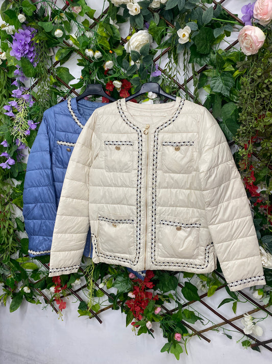 Chaqueta Acolchada Ribetes