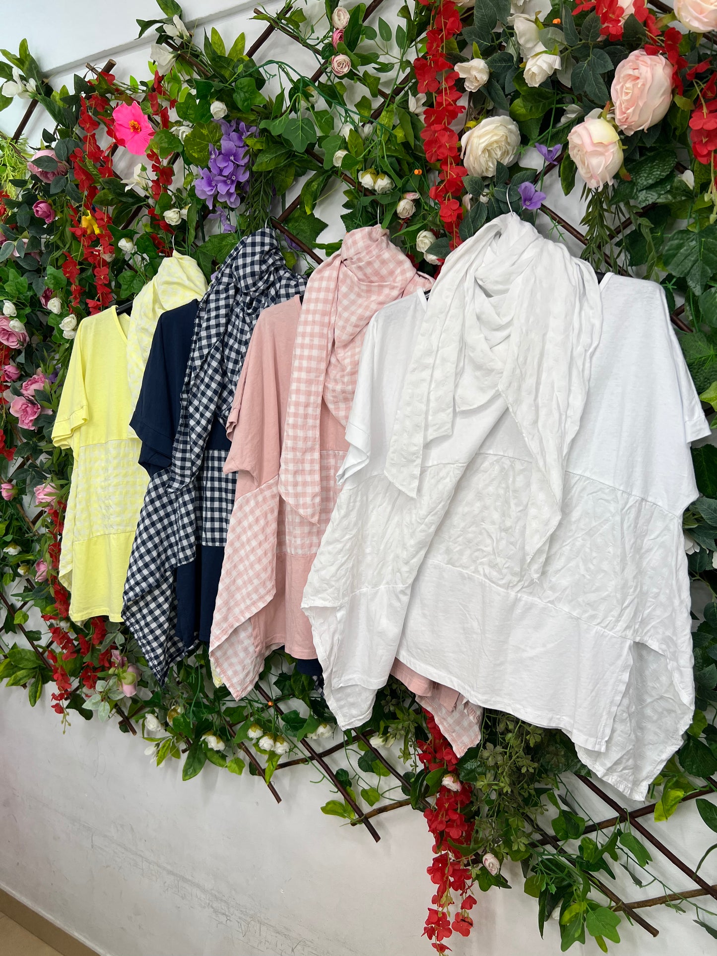 Camiseta Cuadros Algodon