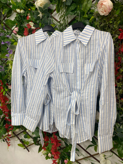 Camisa Rayas Cinturon