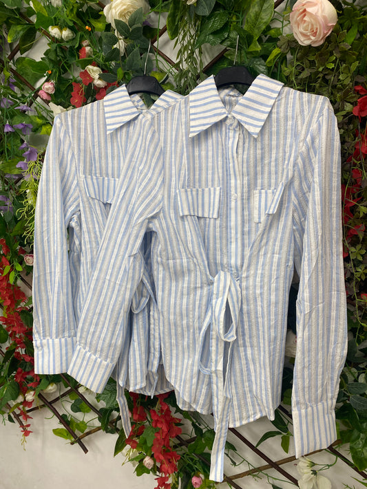 Camisa Rayas Cinturon