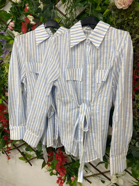 Camisa Rayas Cinturon