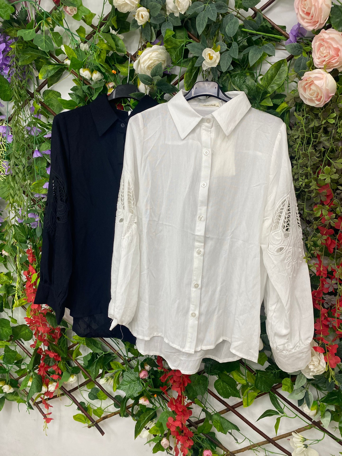 Camisa Manga Bordada Sueño