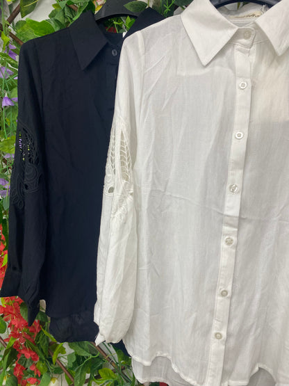 Camisa Manga Bordada Sueño