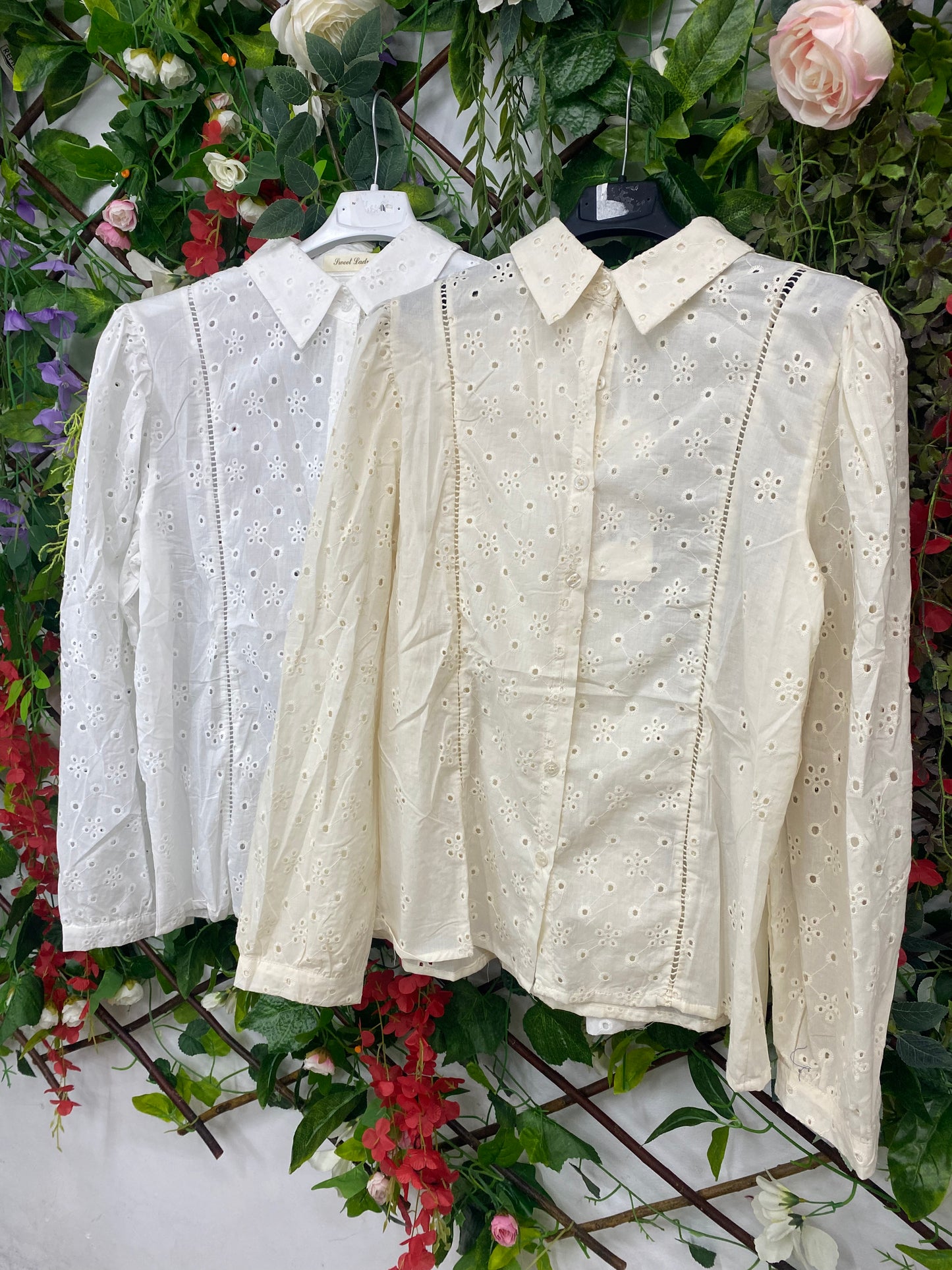 Camisa Algodon Bordada