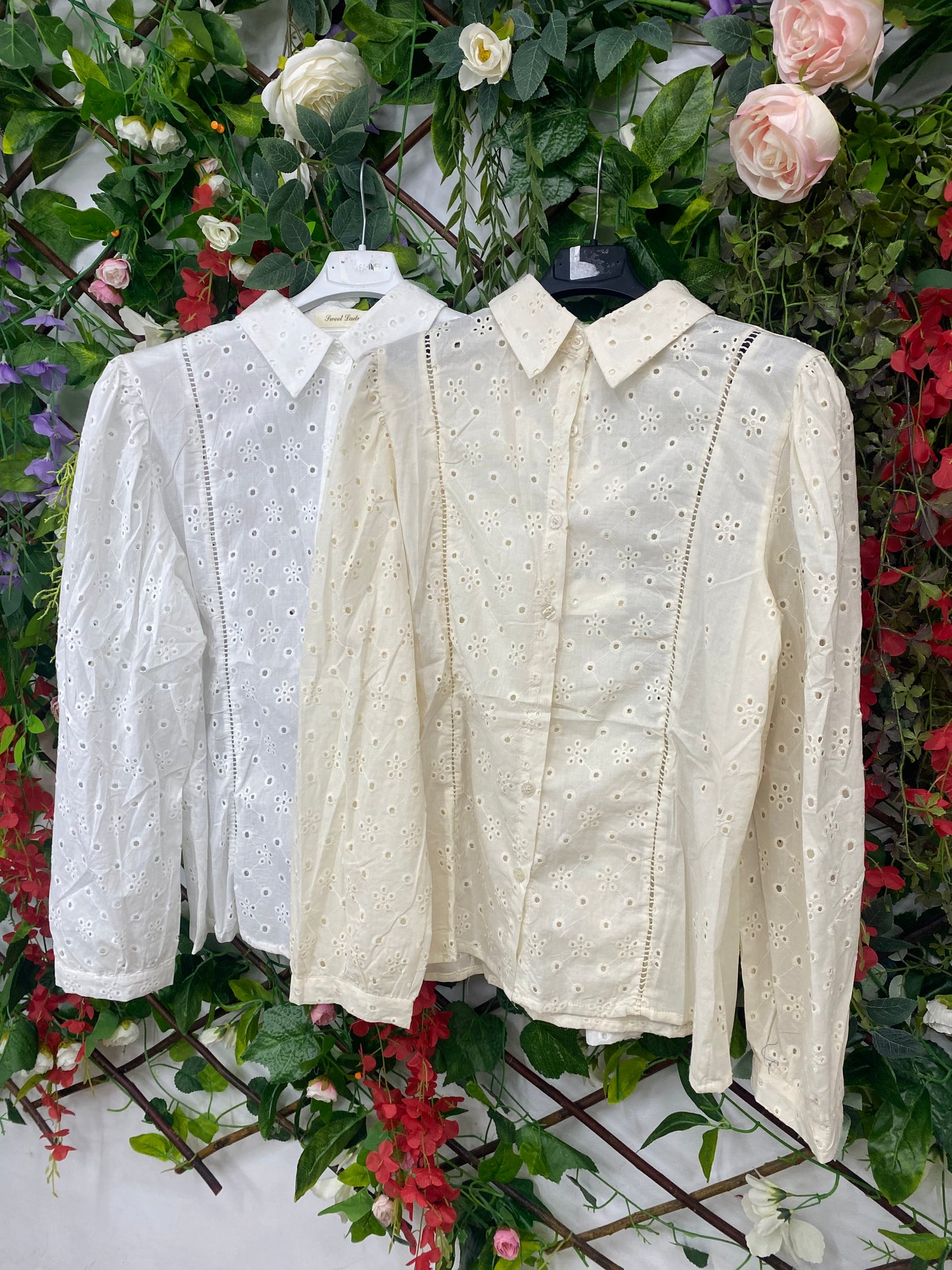 Camisa Algodon Bordada