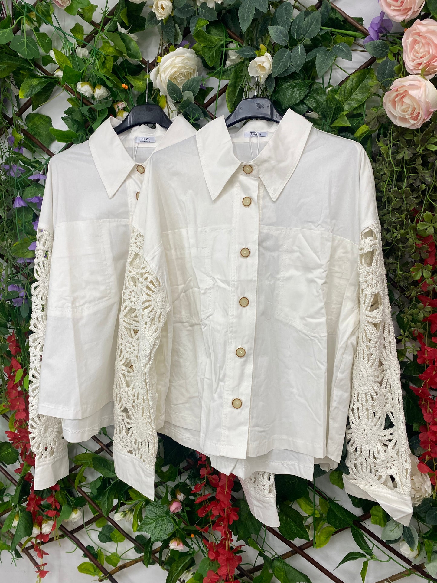 SobreCamisa Manga Bordada