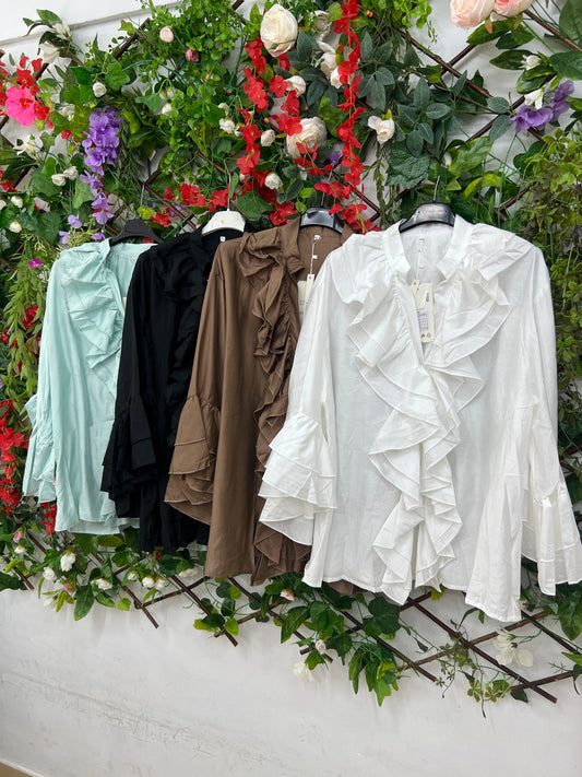 Blusas Volantes Acampanada