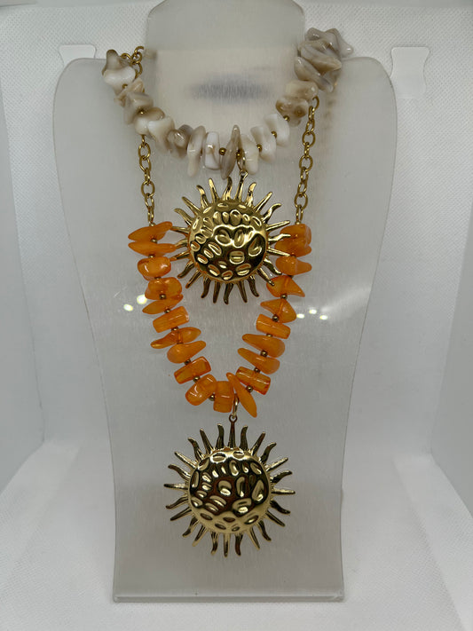 Collar Piedras y Sol