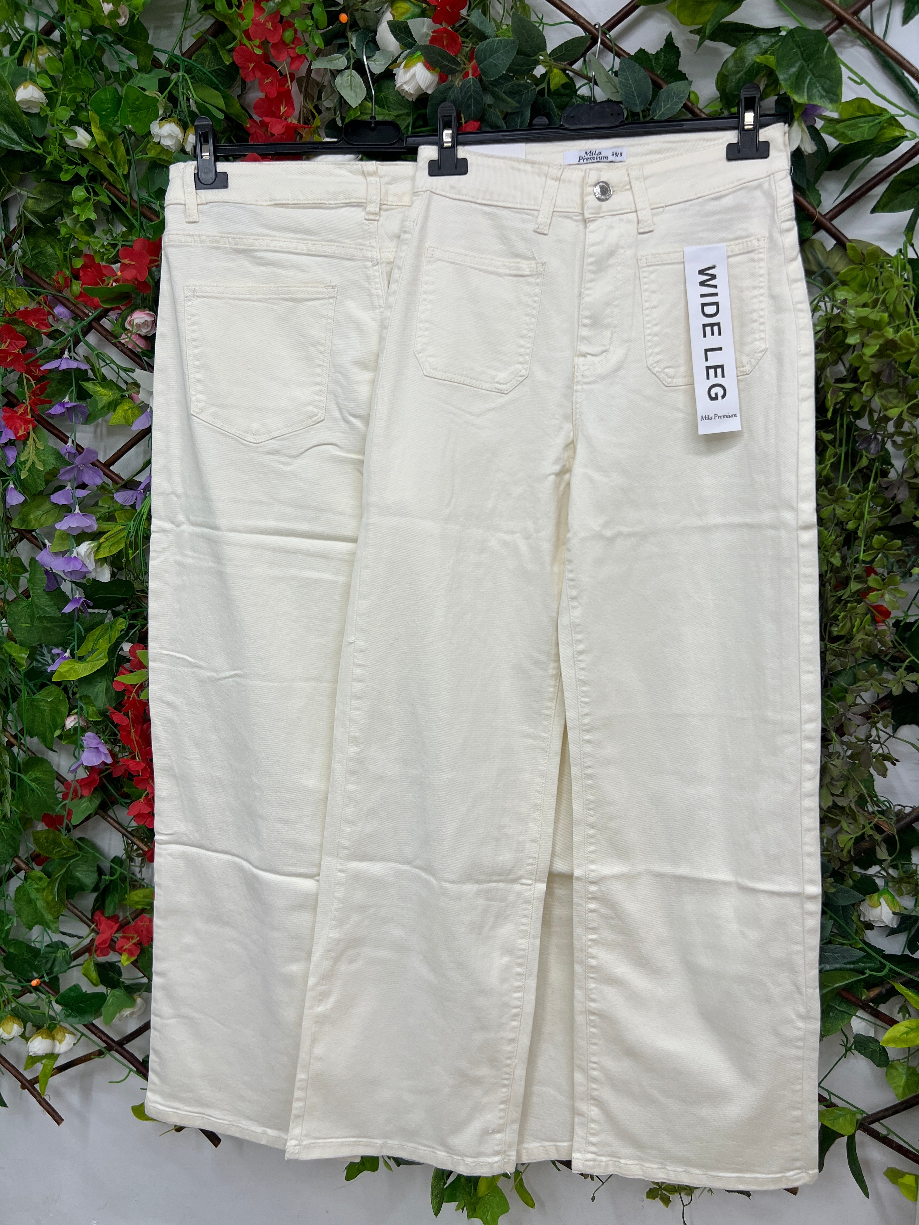 Vaquero Bolsillos Beige