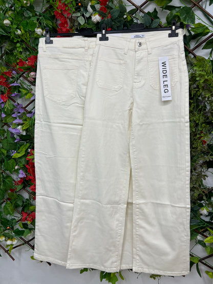 Vaquero Bolsillos Beige