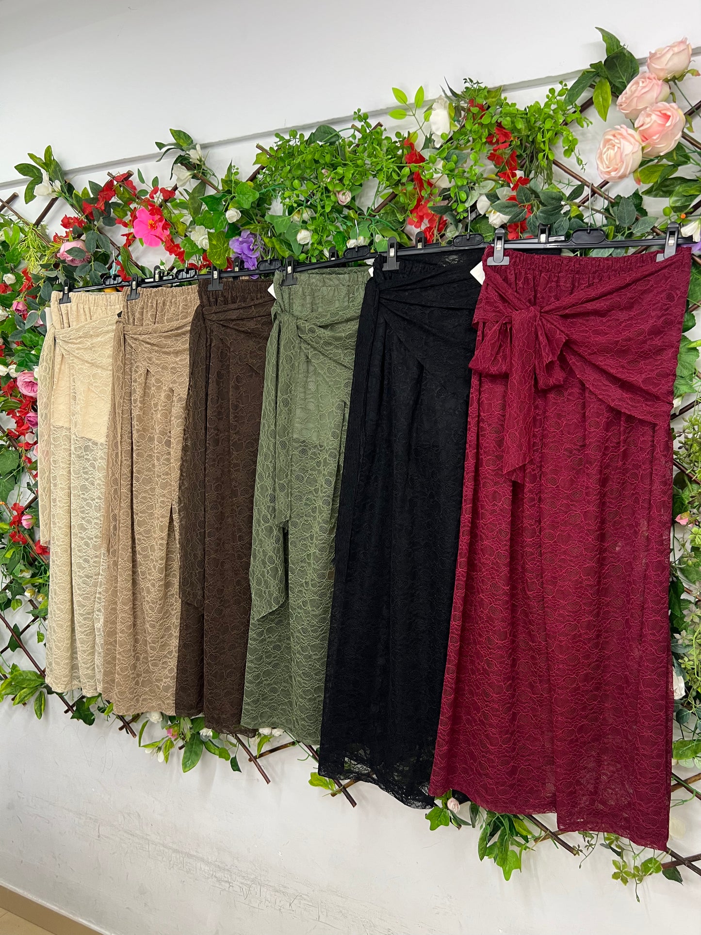 Pantalon Recto Encaje