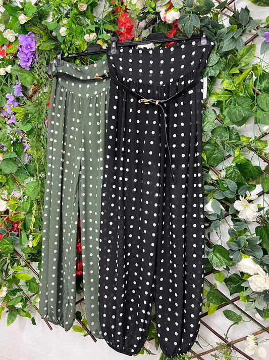 Pantalon Bombacho Lunares