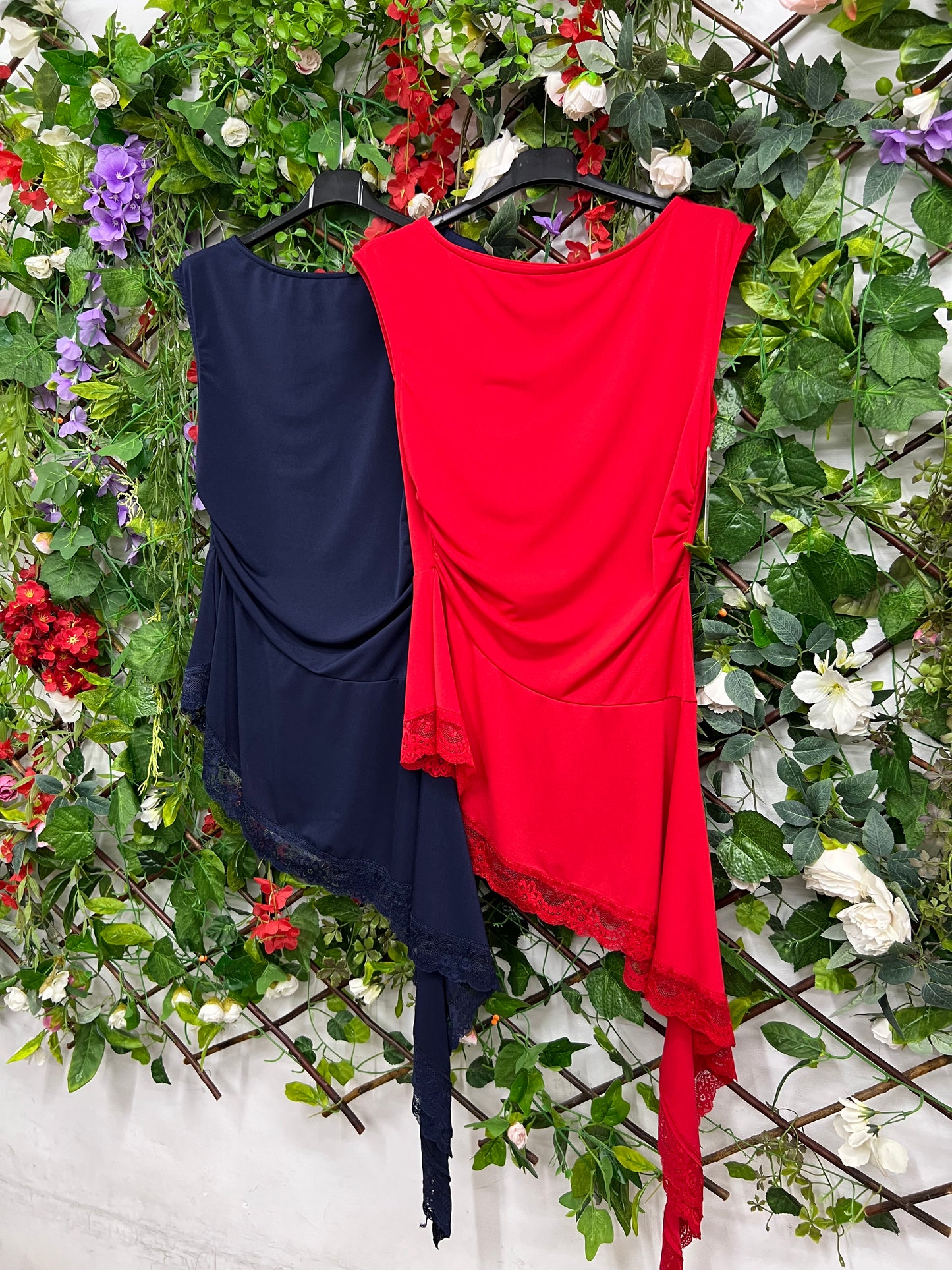 Blusa Caida Asimetrica