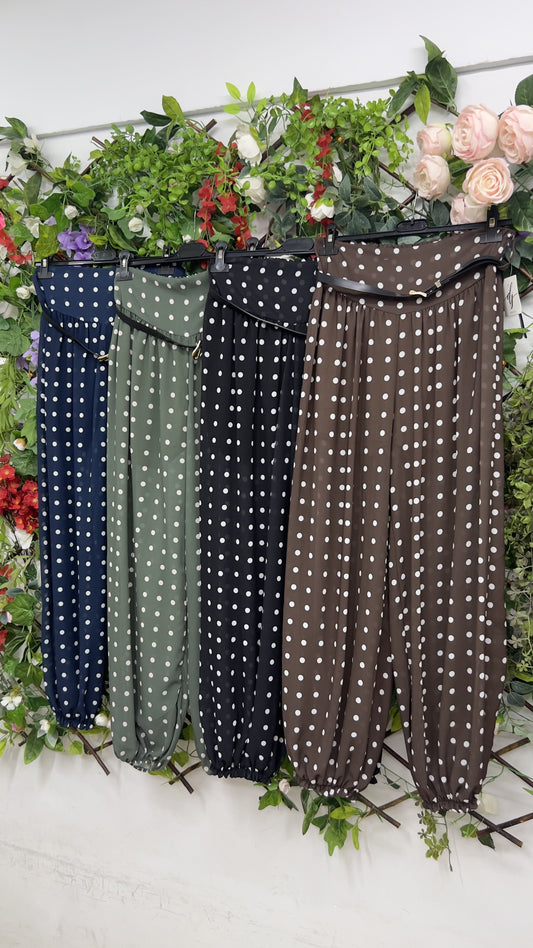Pantalon Bombacho Lunares