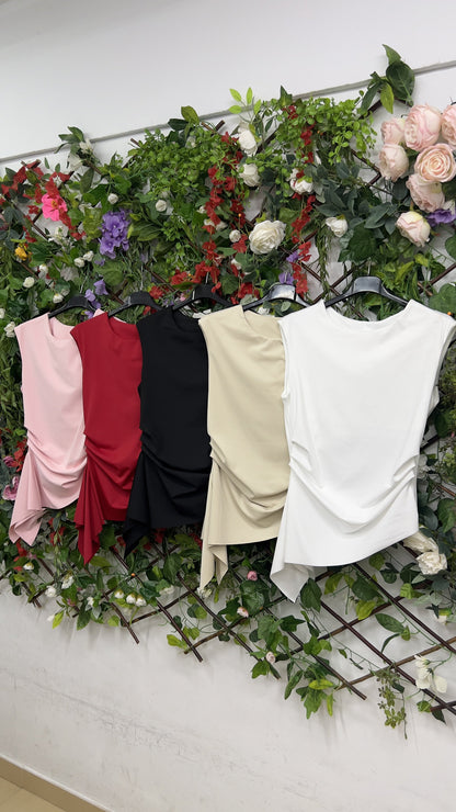 Blusa Licra Asimetrica