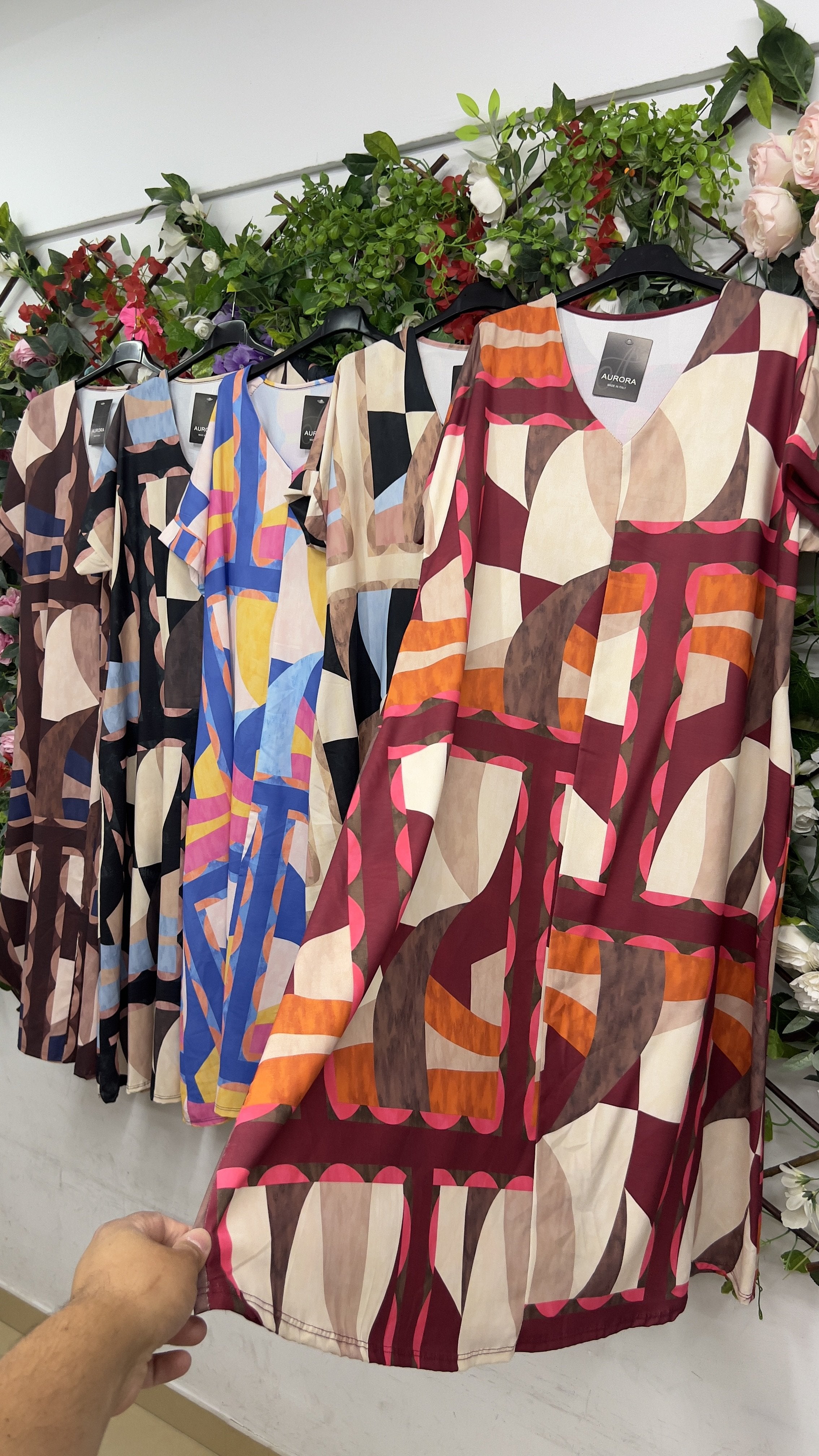 Vestido V Geometrico
