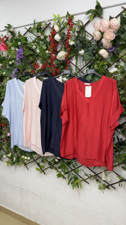 Blusa Saten Pico