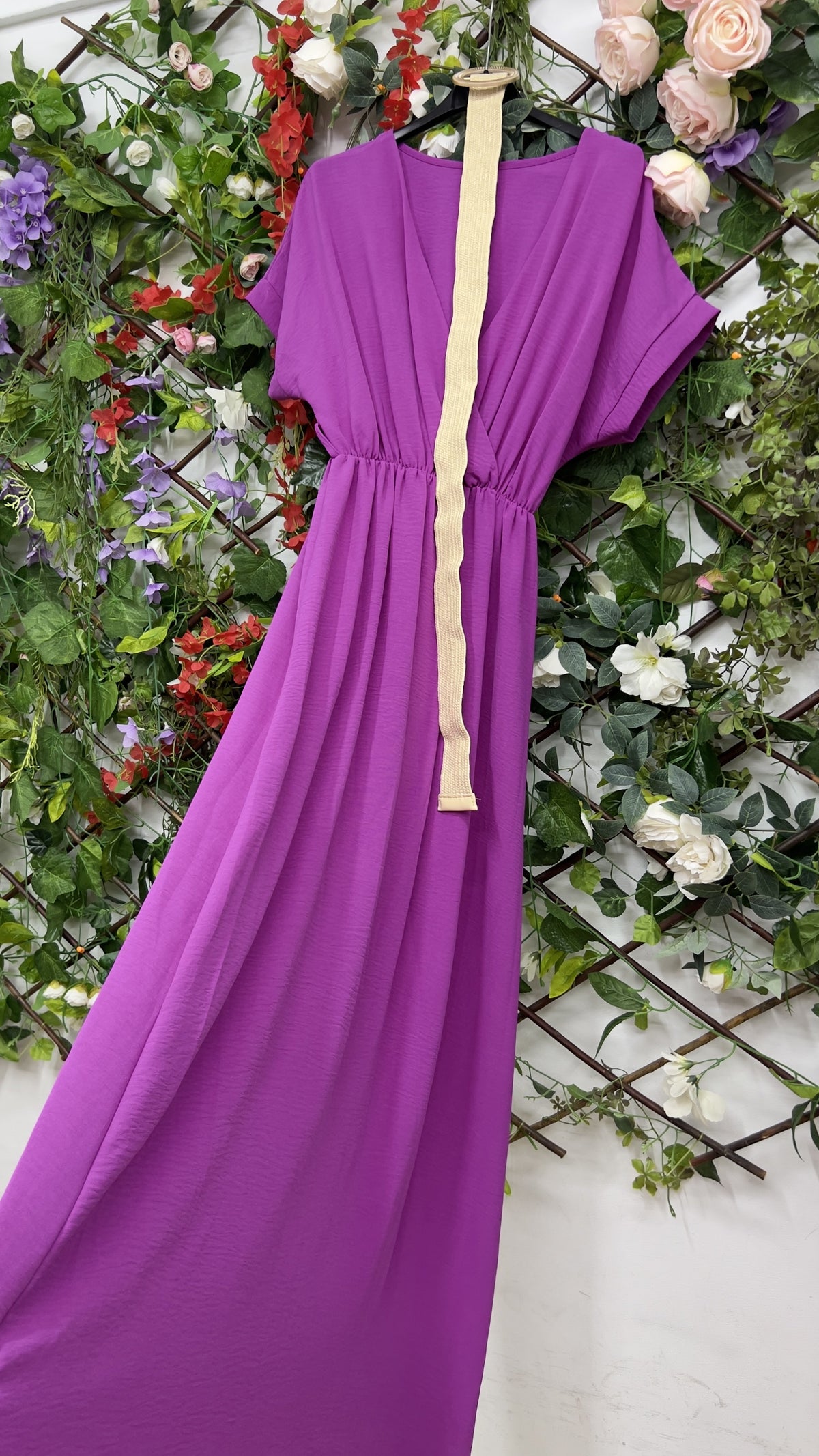 Vestido Cinturon Gasa