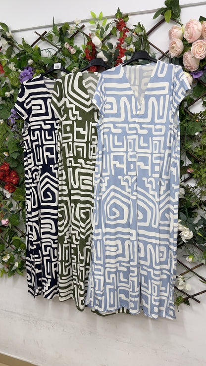 Vestido Licra Fria Printed