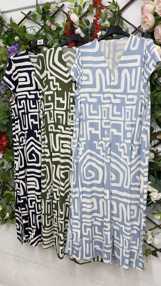 Vestido Licra Fria Printed