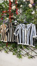 Camisa Crochet Rayas