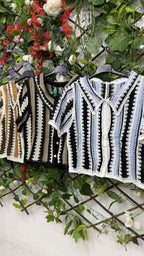 Camisa Crochet Rayas
