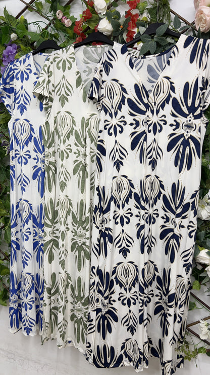 Vestido Licra Fria Damasco