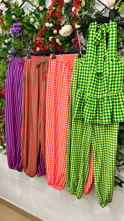 Pantalon Bombacho Vichy